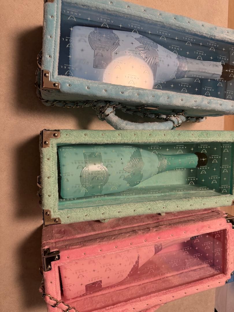 【すーたん】エンジェル　シャンパン　ドゥミセック　3点セット空箱空ビン