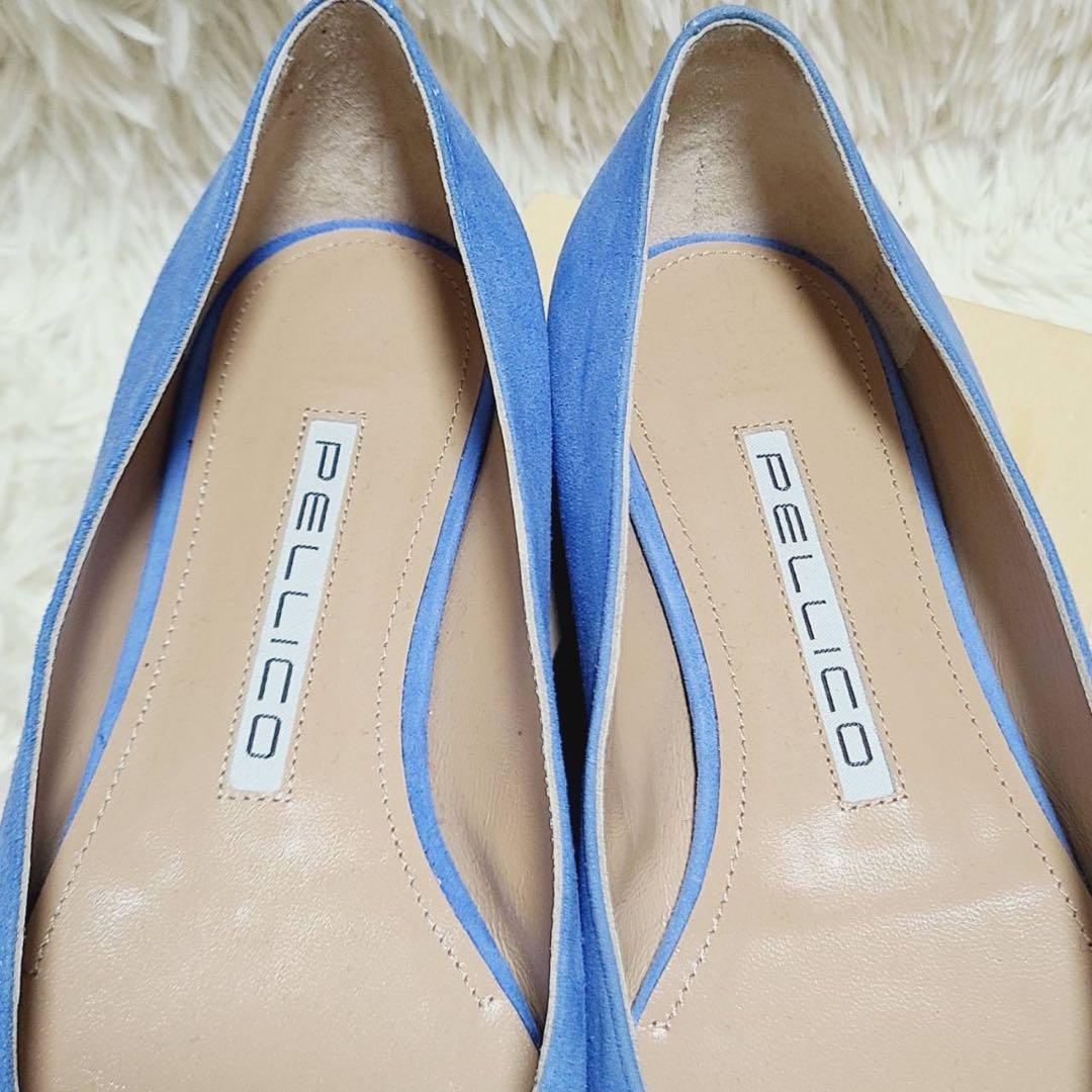 【美品】ペリーコ　フラットパンプス　DAMA10　スクエアトゥ　スエード　37