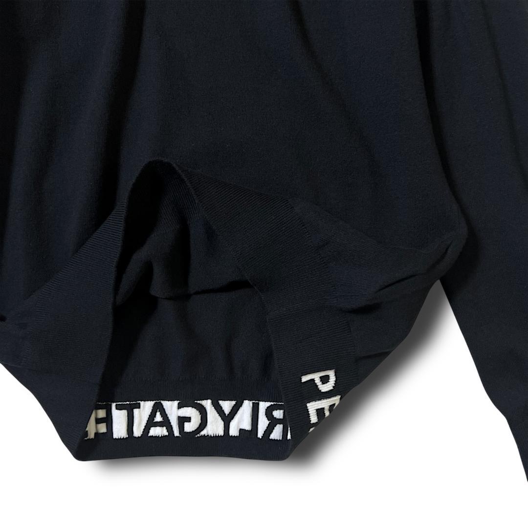 定価19,800円 パーリーゲイツ ビッグロゴ タートルネック 長袖ニット