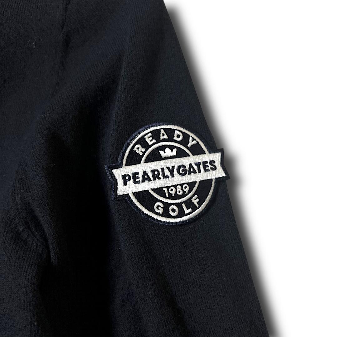 定価19,800円 パーリーゲイツ ビッグロゴ タートルネック 長袖ニット