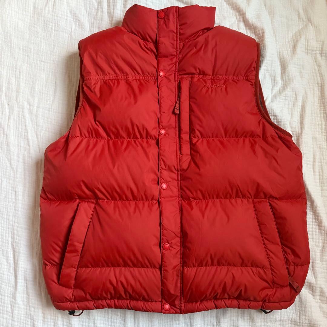 美品☆L.L.Bean エルエルビーン ダウンベスト オレンジ 極暖