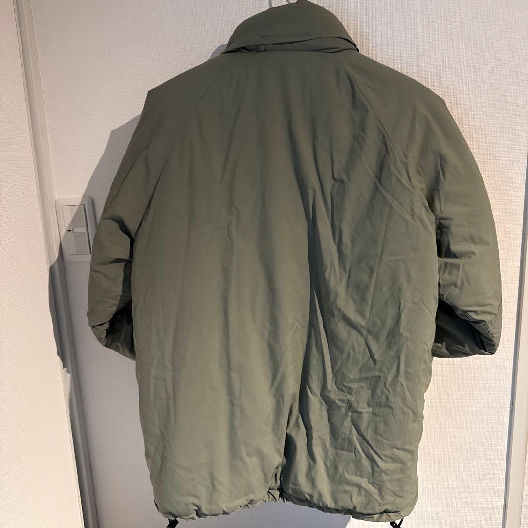 level7 アルファ　ミリタリーダウンジャケット カーキ　プリマロフト