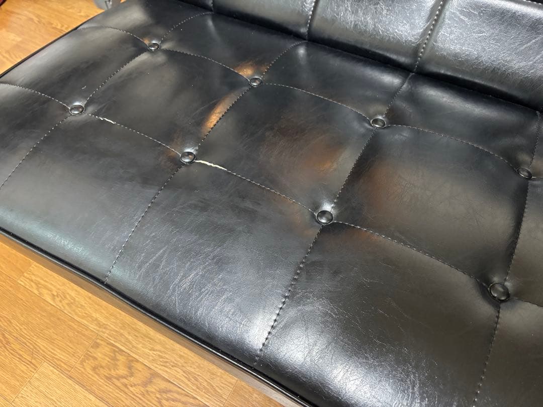 カリモク60 Kチェア　2シーター　ブラック