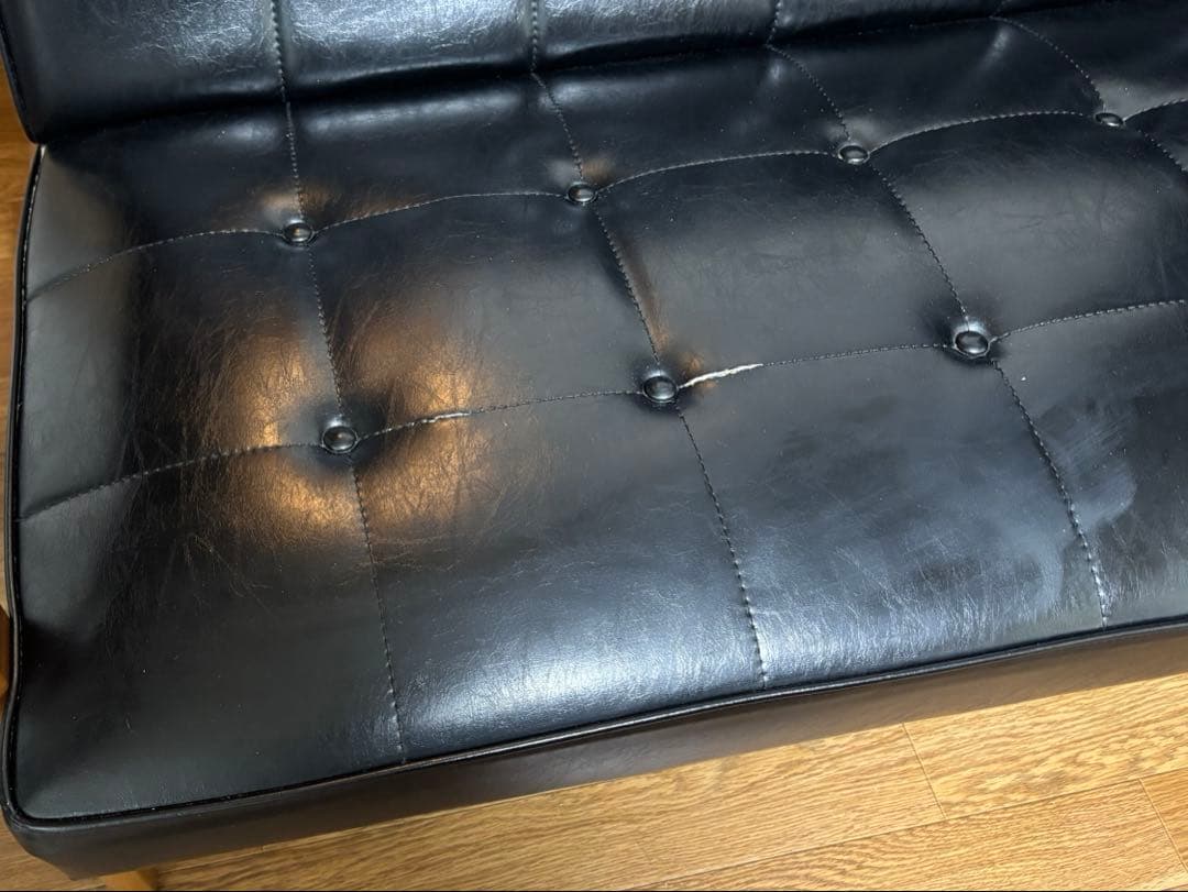 カリモク60 Kチェア　2シーター　ブラック