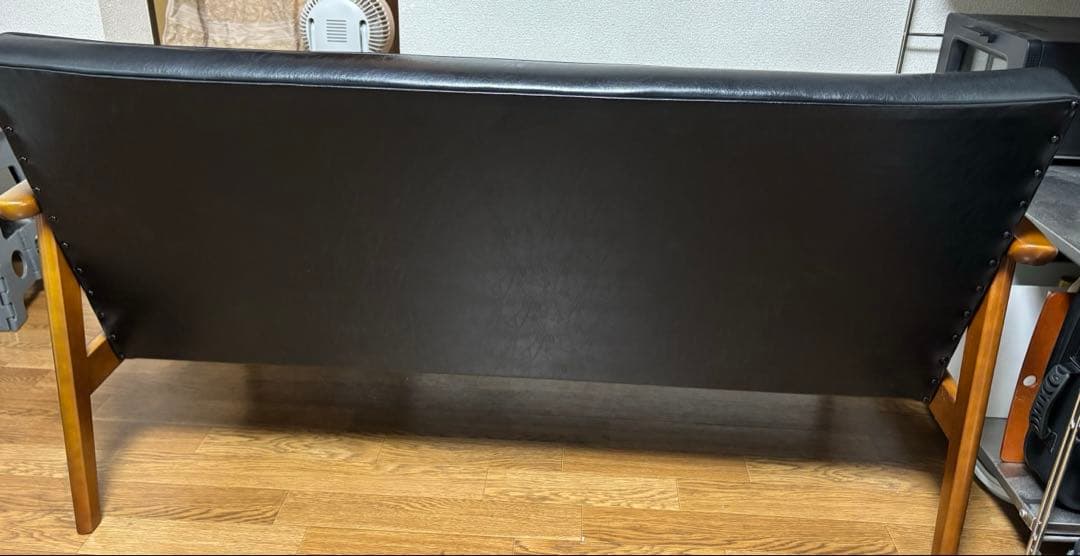 カリモク60 Kチェア　2シーター　ブラック