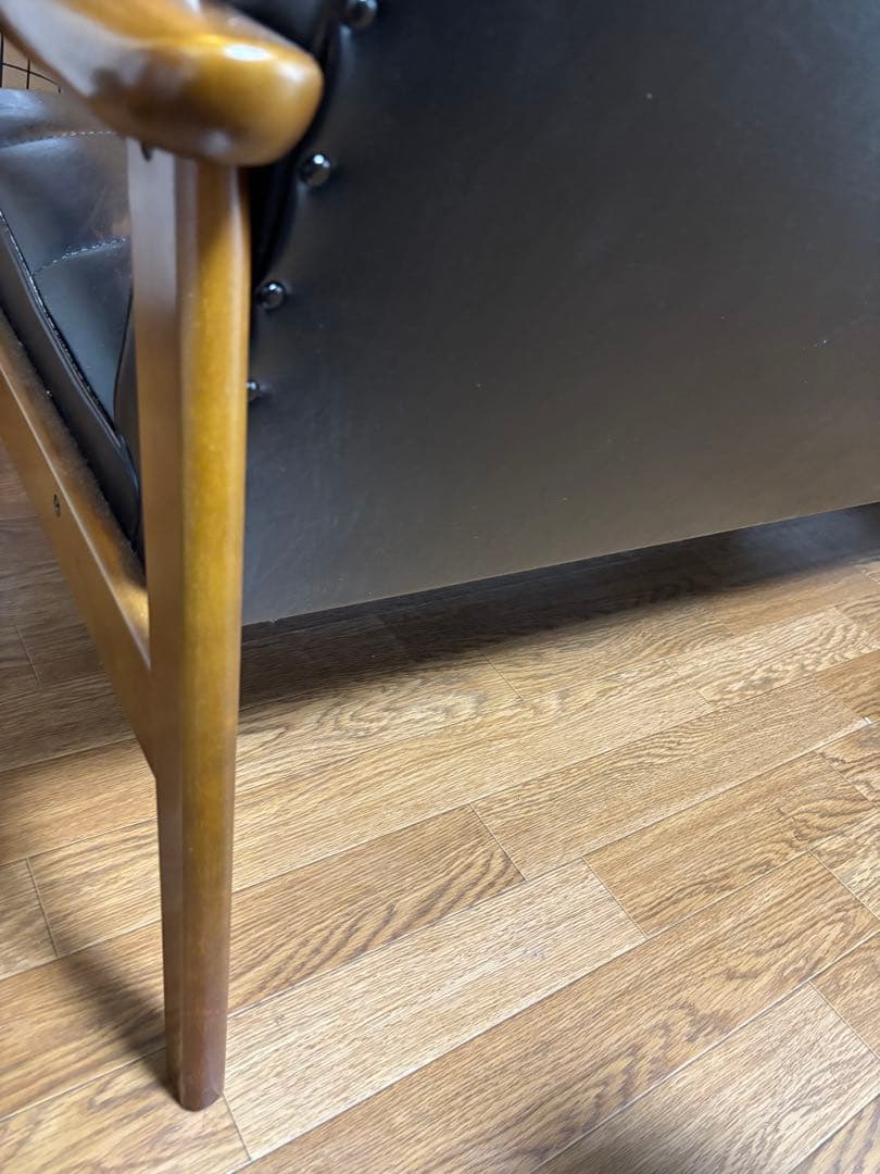 カリモク60 Kチェア　2シーター　ブラック