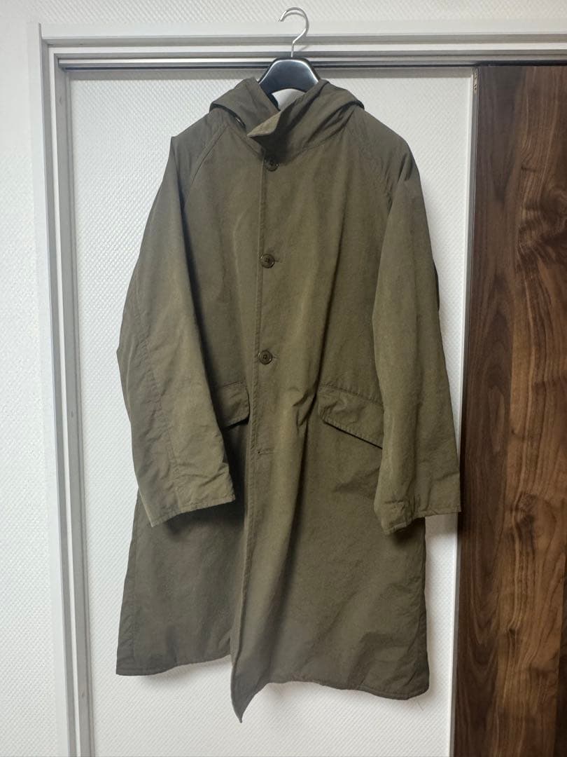 comoli 19AW フーデッドコート　サイズ２　カーキ