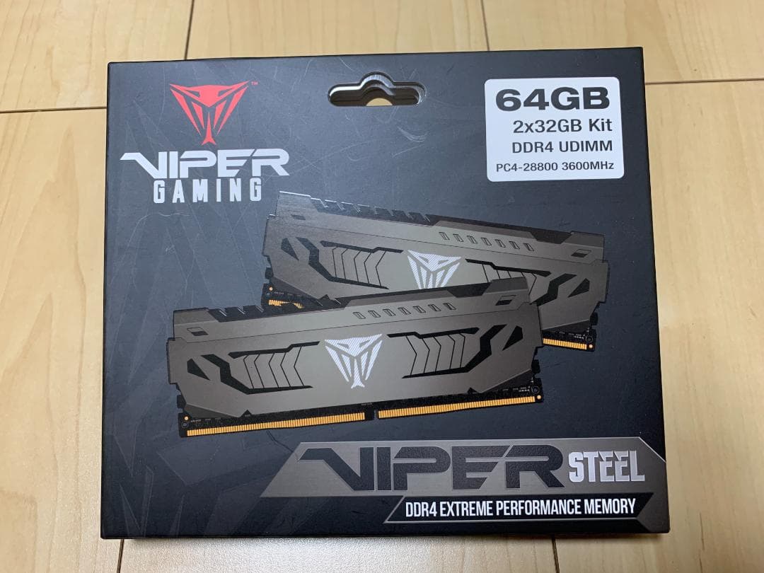 Viper Steel 64GB DDR4メモリーキット