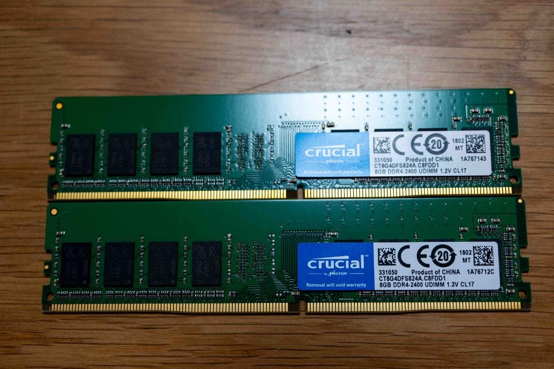 CT8G4DFS824A [DDR4 PC4-19200 8GB] 2枚セット