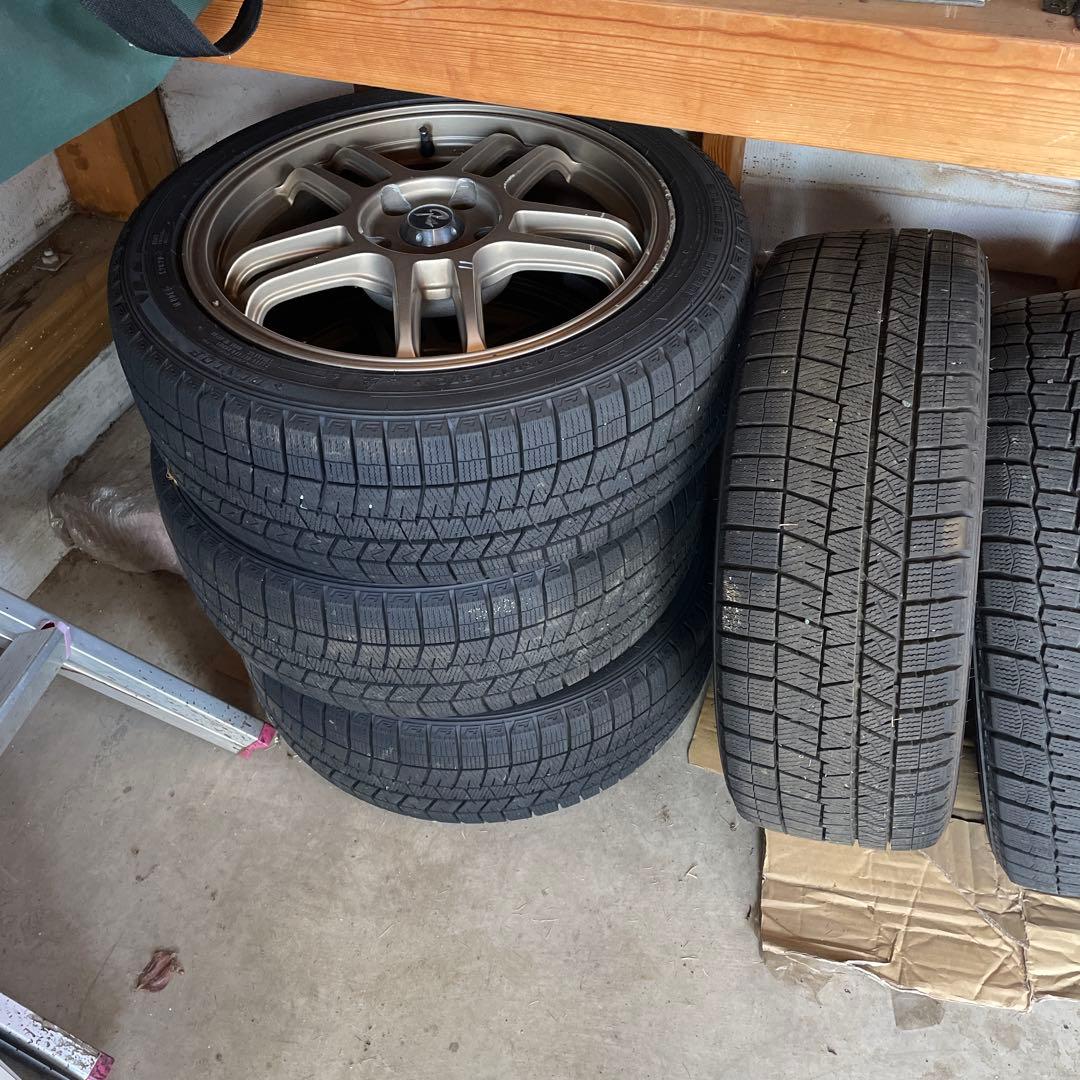 スタッドレスタイヤ(215/45/17)・ホイール(17/7j)4本セット