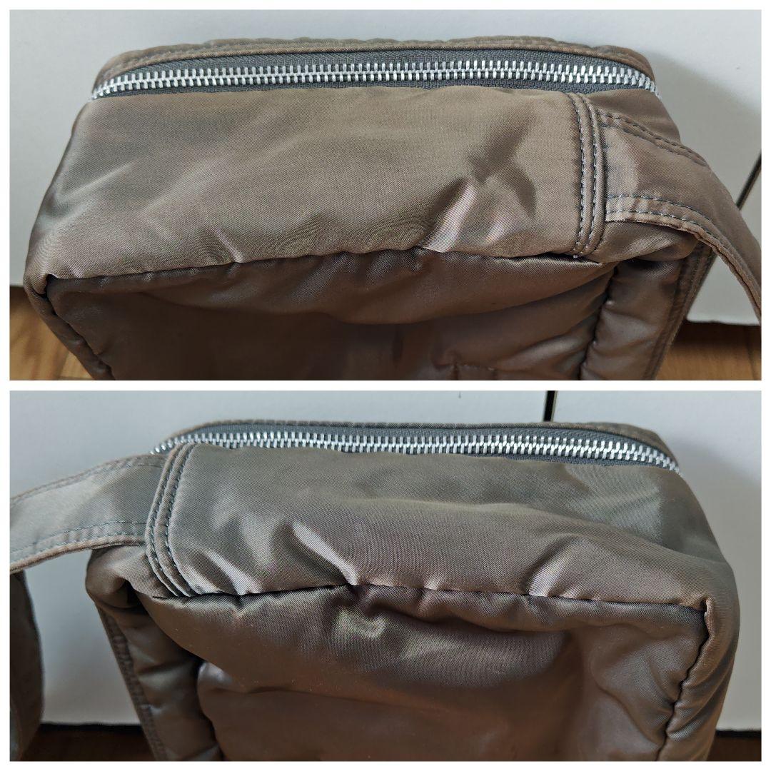 希少 廃盤 PORTER タンカー ショルダーバッグ 2層 グレー 玉虫色 茶