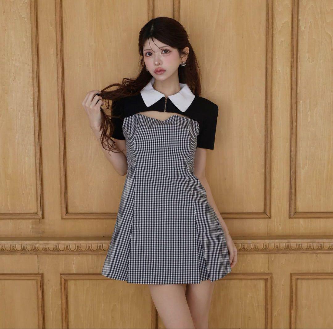 【新品】randy ギンガムチェックアンサンブル