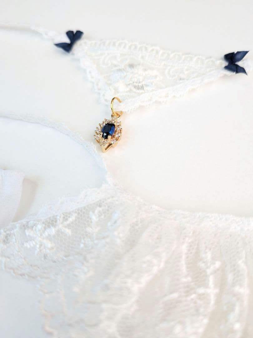 【ピコニーモP専用】レースセーラーワンピース ホワイト×ネイビー 897