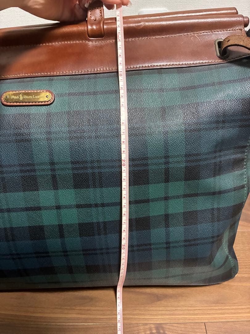 ✨美品✨ ラルフローレン ボストンバッグ 旅行 大容量 高級 グリーン チェック