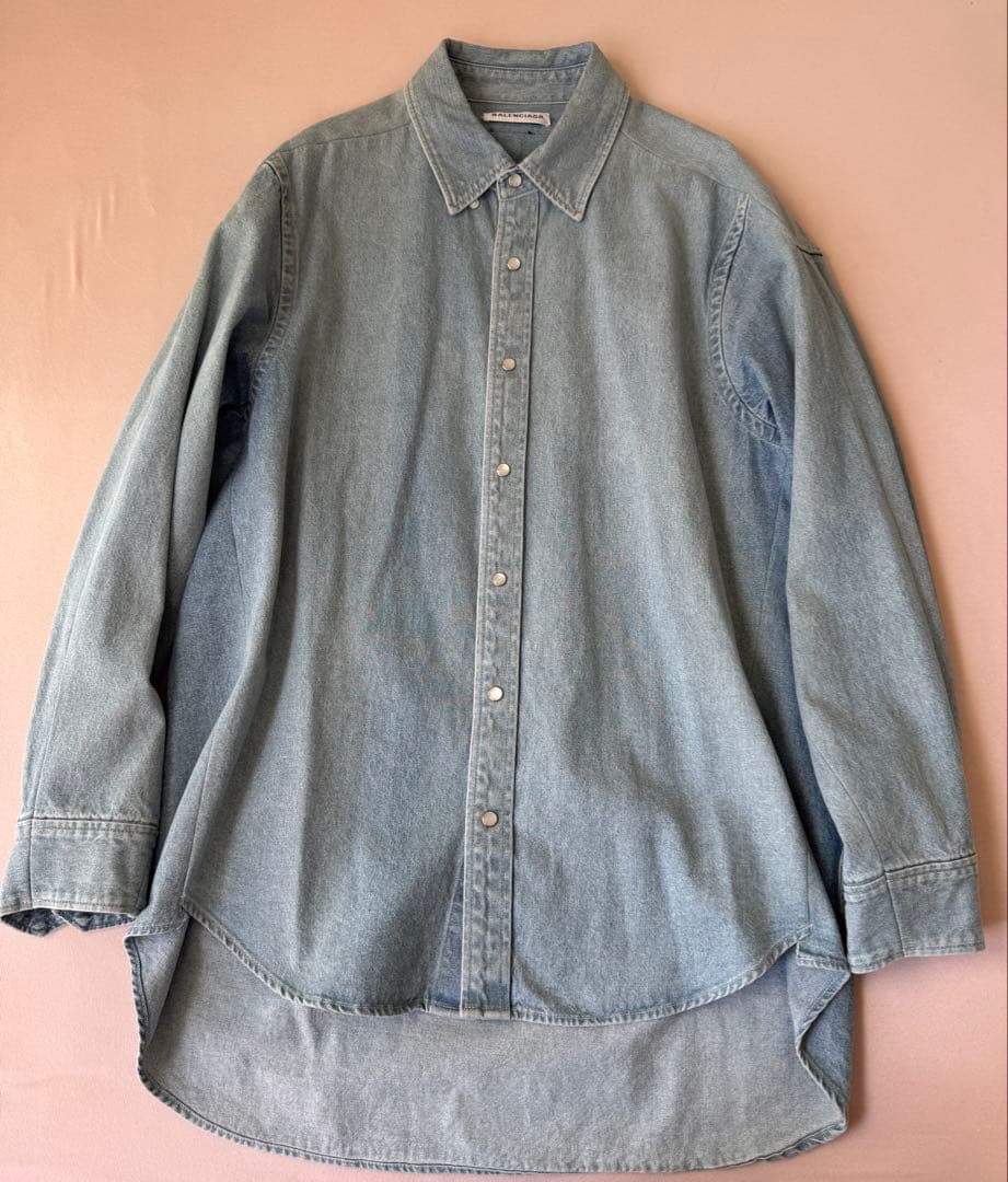 BALENCIAGA オーバーサイズ　デニム　シャツ　ジャケット　44 M L