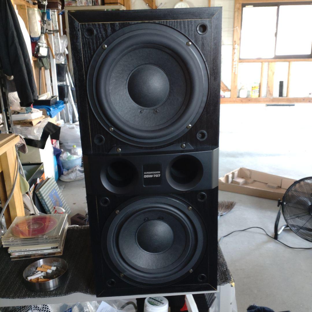 DENON DSW-707 サブウーファー ブラック動作品