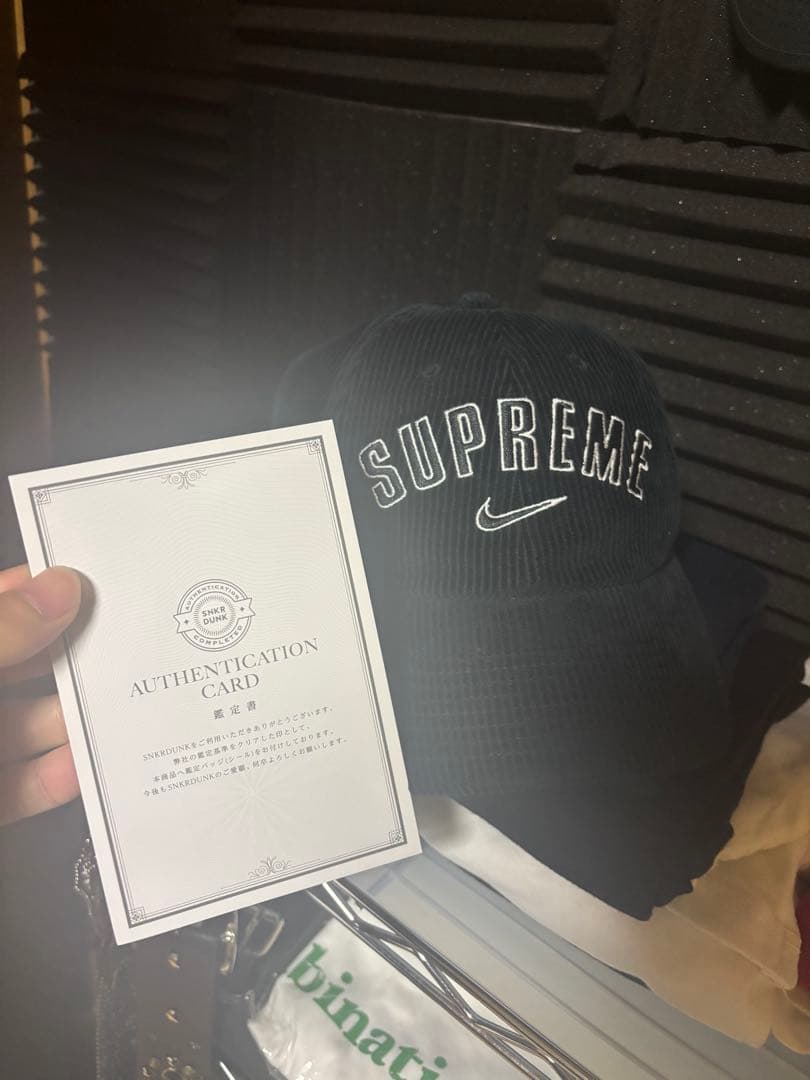 帽子 Supreme Nike Arc Corduroy 6-Panel Black