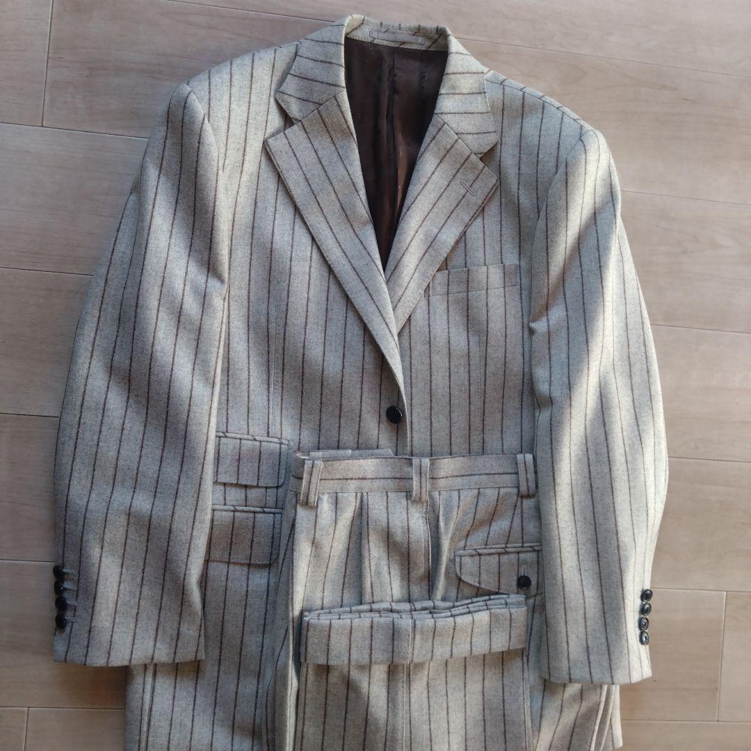 アイボリー　ＡＢ６　チョークストライプ　ブルックスブラザーズ　JPRESS