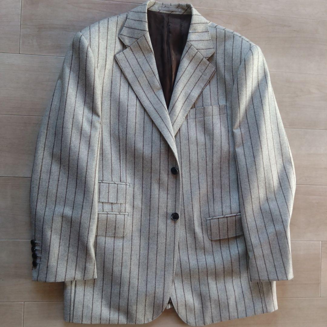 アイボリー　ＡＢ６　チョークストライプ　ブルックスブラザーズ　JPRESS