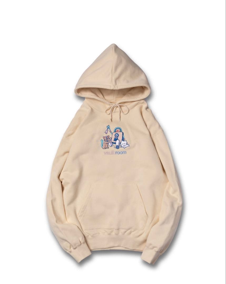 vaultroom × nqrse HOODIE / BEIGE