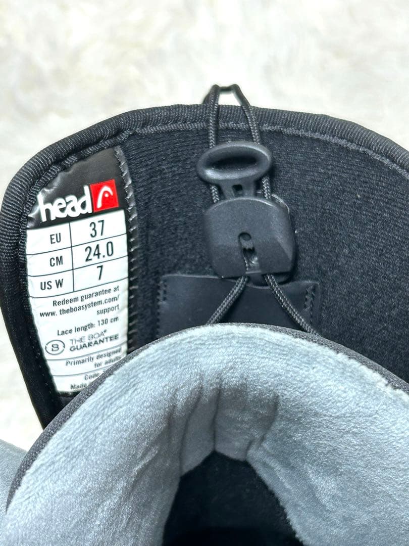 HEADスノーボードブーツブラック STRIKE BOA 24cm レディース