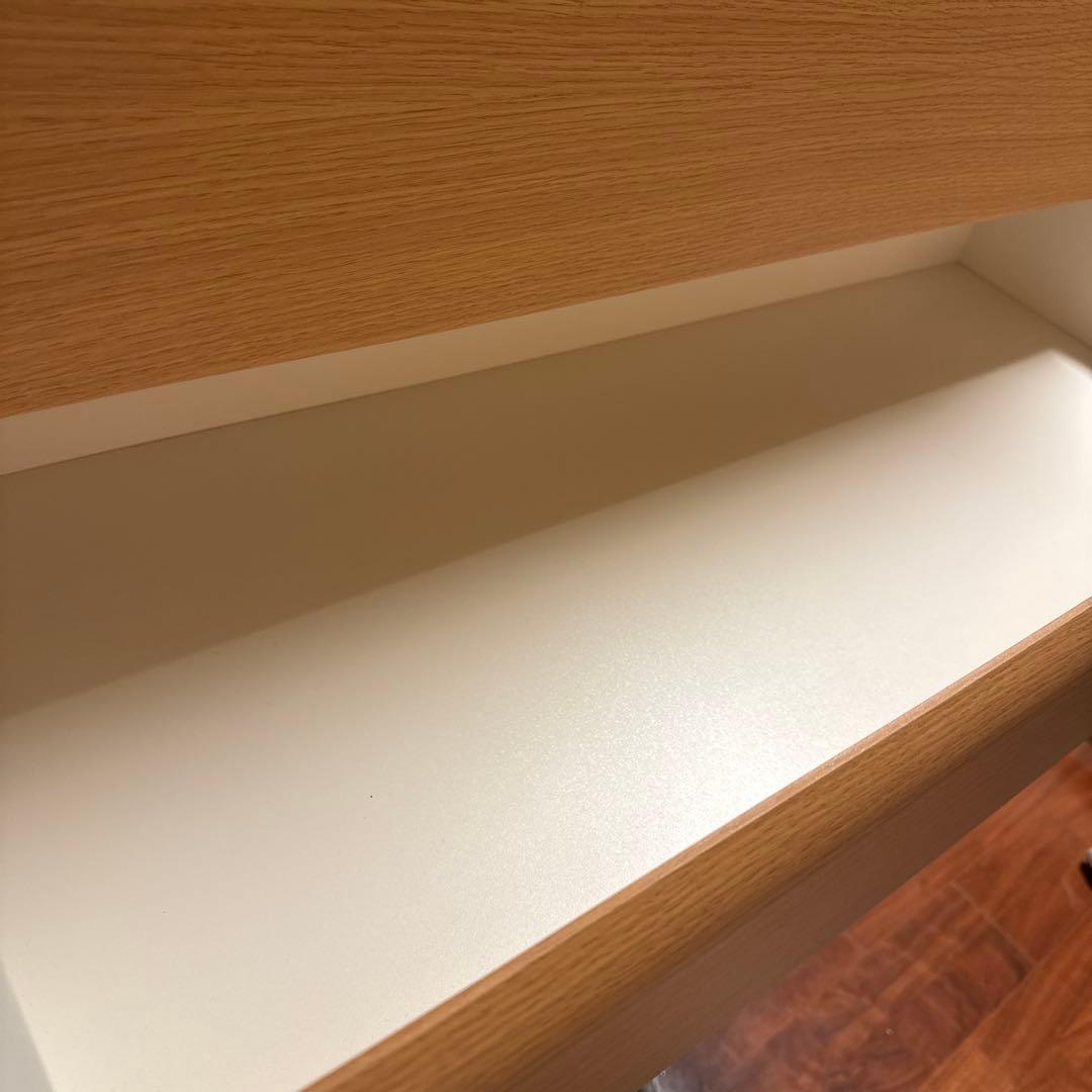 ★4/10まで★ニトリ　6段チェスト　ベージュ　ホワイト　木目