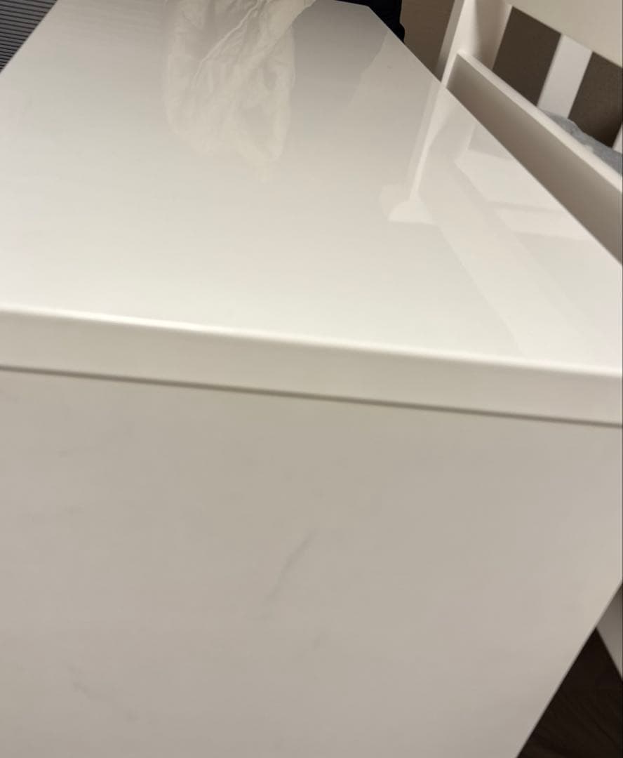 ★4/10まで★ニトリ　6段チェスト　ベージュ　ホワイト　木目