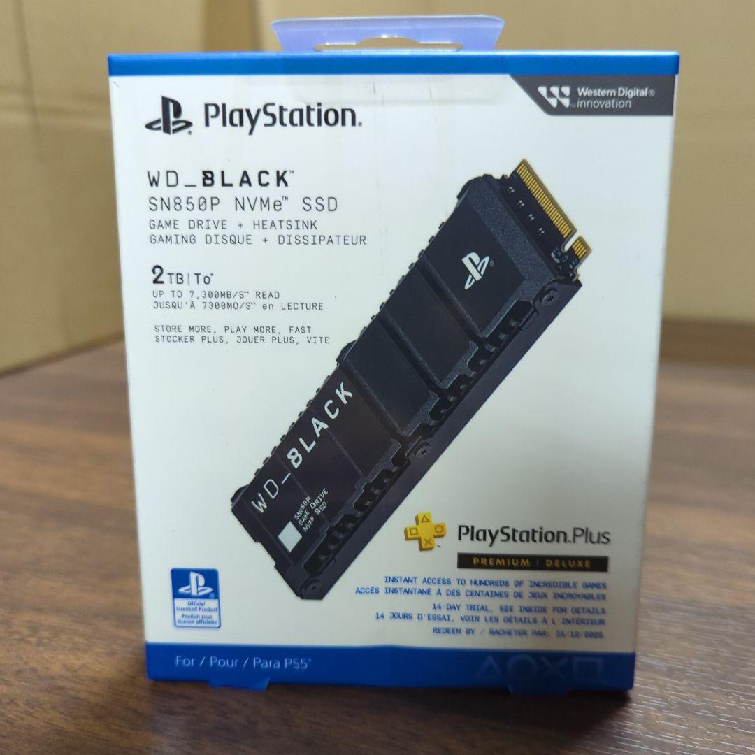 keiウエスタンデジタル SSD 2TB SN850P WD_Black