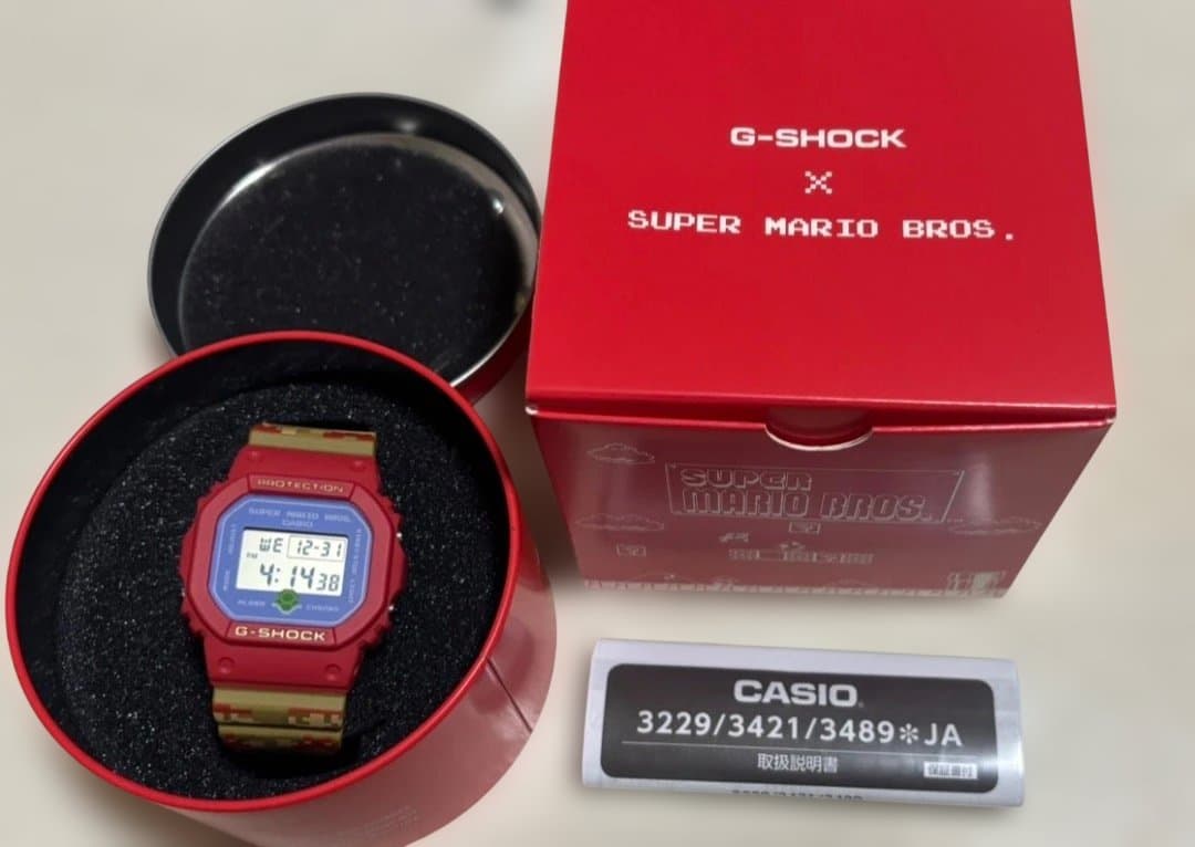 美品★G-SHOCK DW-5600SMB-4JR スーパーマリオ腕時計◯送料込