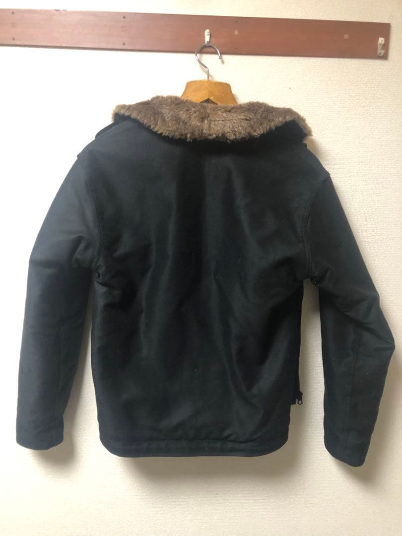 ヒューストン BLUE PORT 日本製 N-1 デッキジャケ黒、新品‼️即日発送