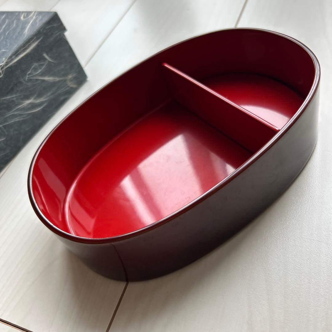 輪島塗　漆器　弁当箱 仕切り付き