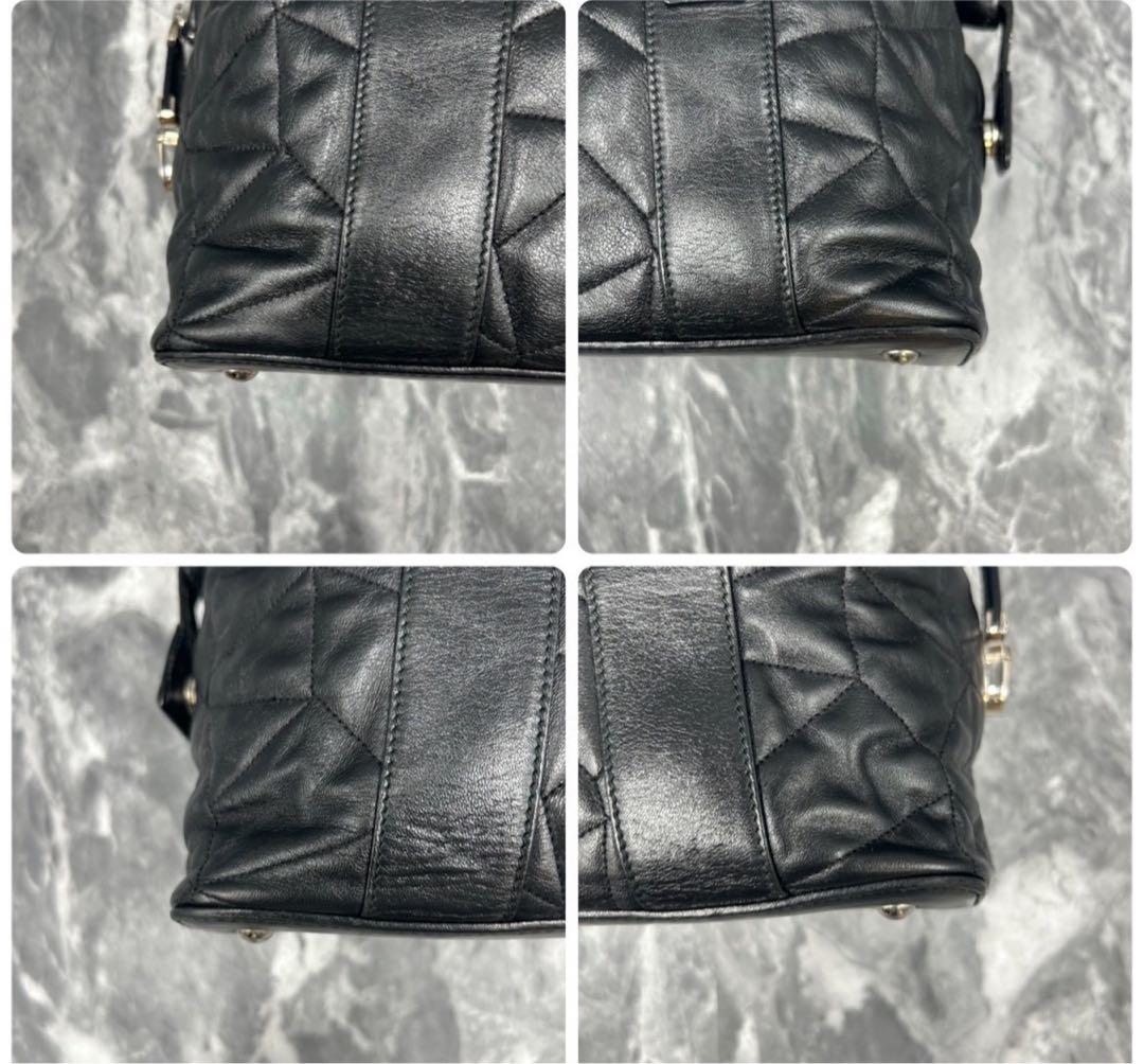 希望額変更中✨ AKRIS アクリス　ミニボストンバッグ　キルティング