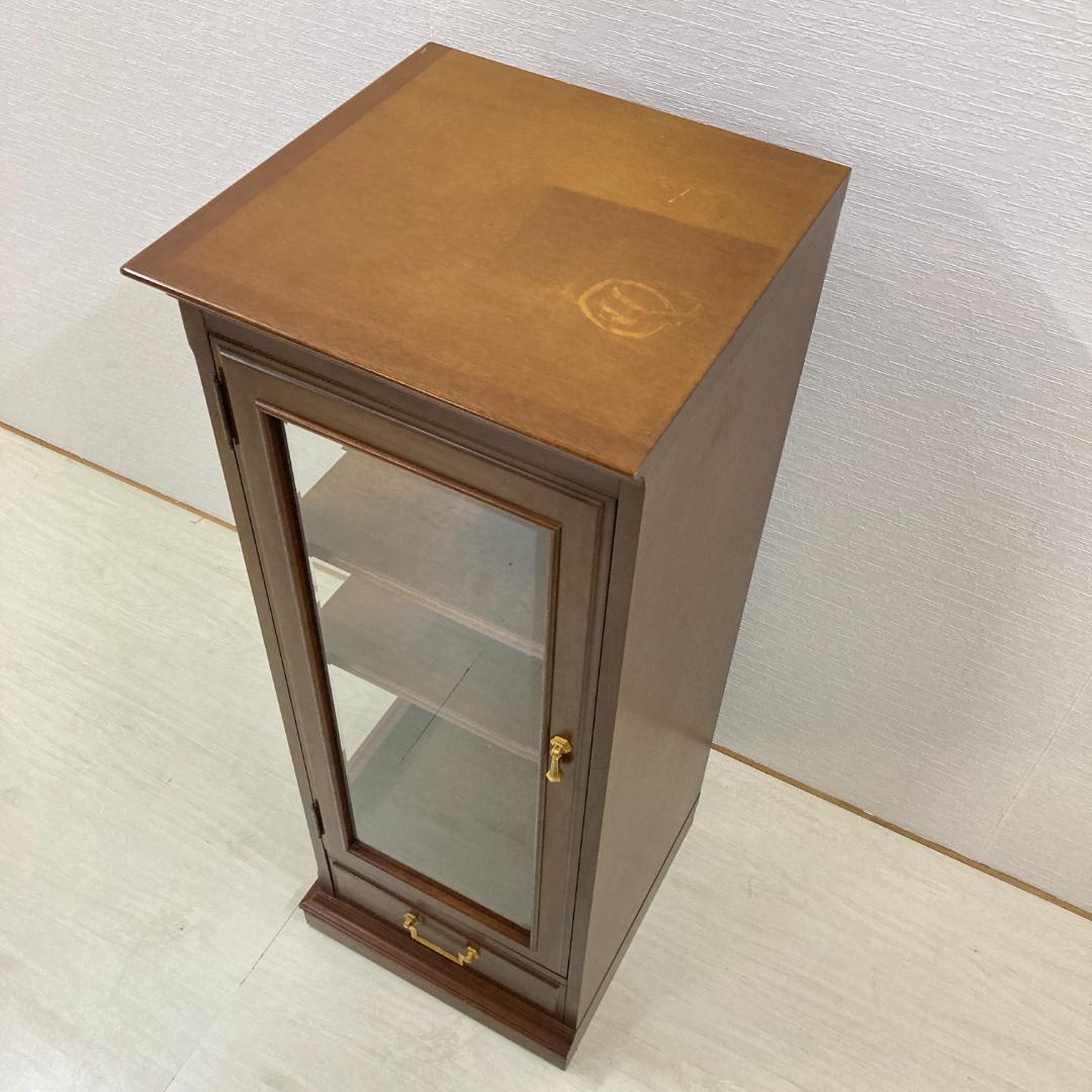 【マルニ】コーナーキャビネット　サイドキャビネット　飾り棚　地中海　A