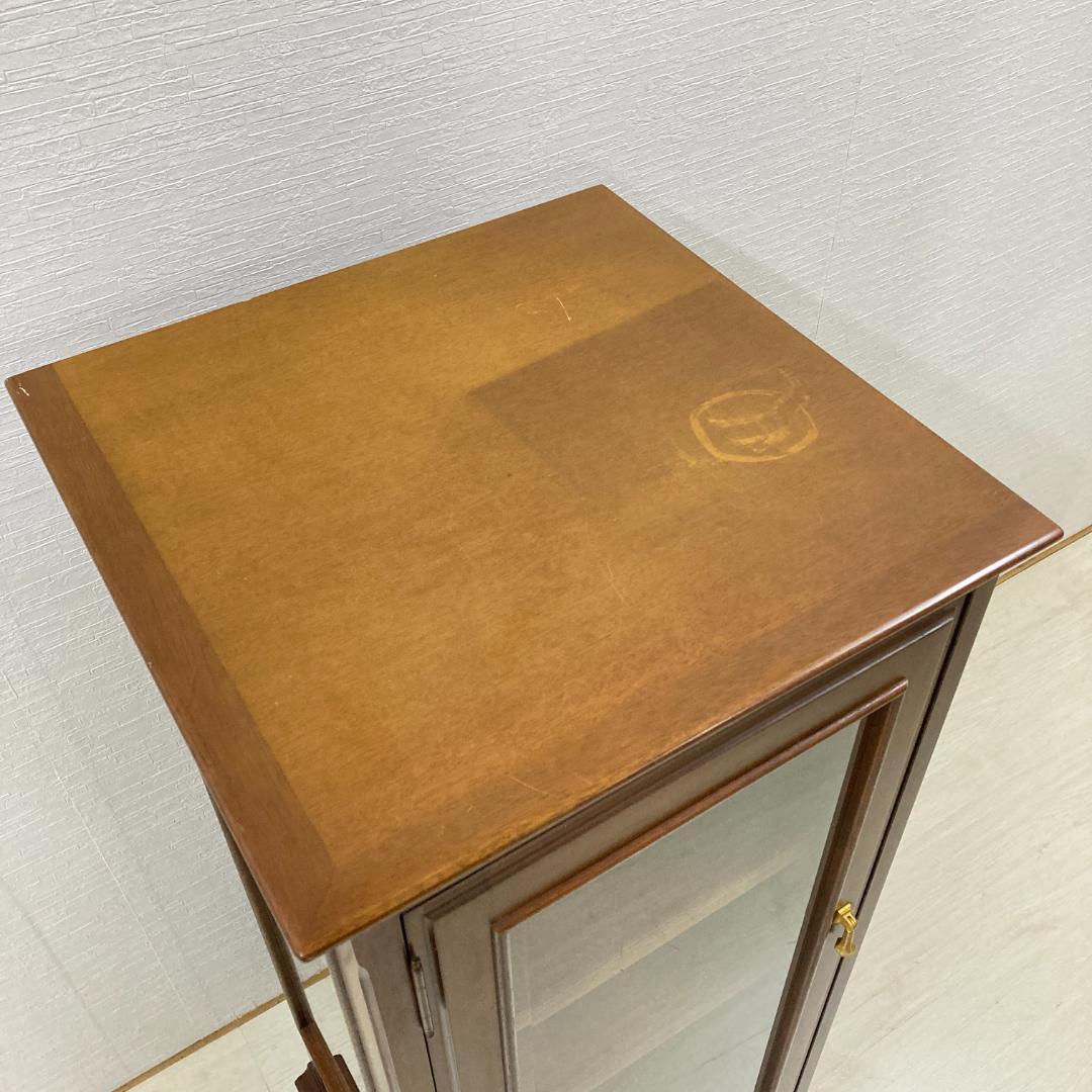 【マルニ】コーナーキャビネット　サイドキャビネット　飾り棚　地中海　A