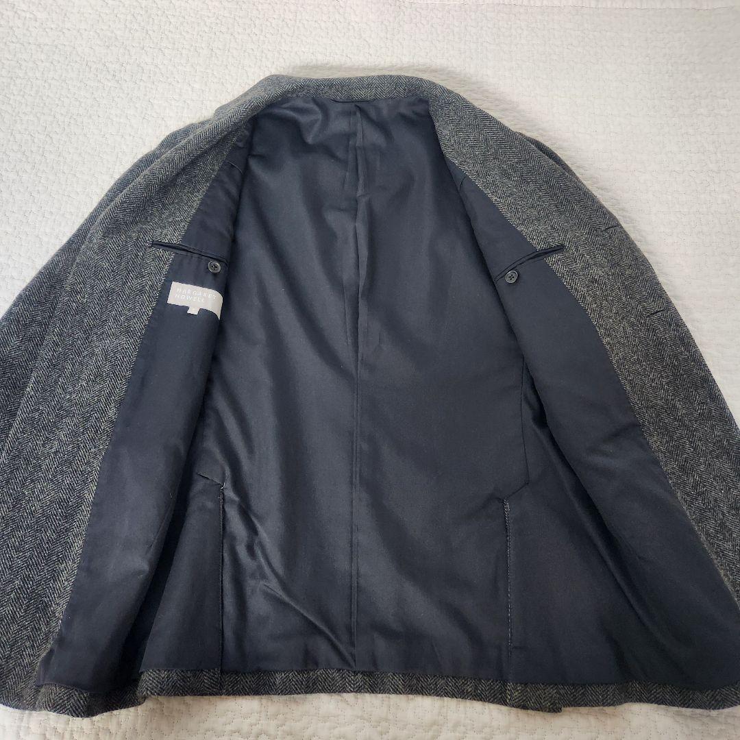マーガレットハウエル　テーラードジャケット　ヘリンボーン　メンズ　上着