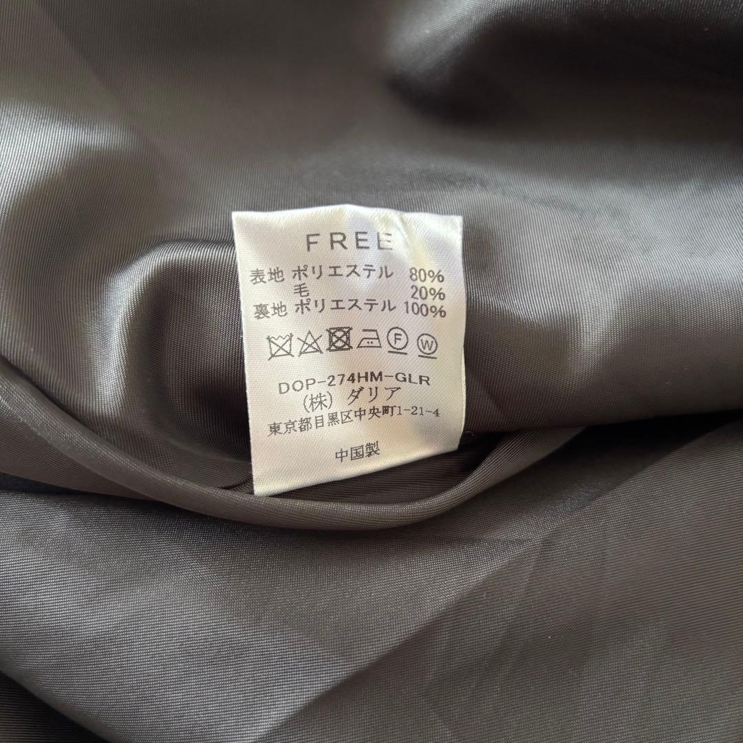 dahl'ia ミニワンピース ダークグレー