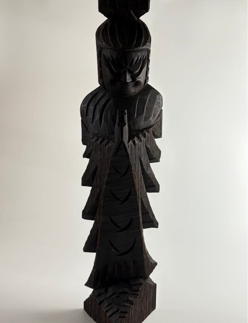 円正 円空 彫刻 置物 仏像 高さ約70cm 木工 円空仏 木彫り