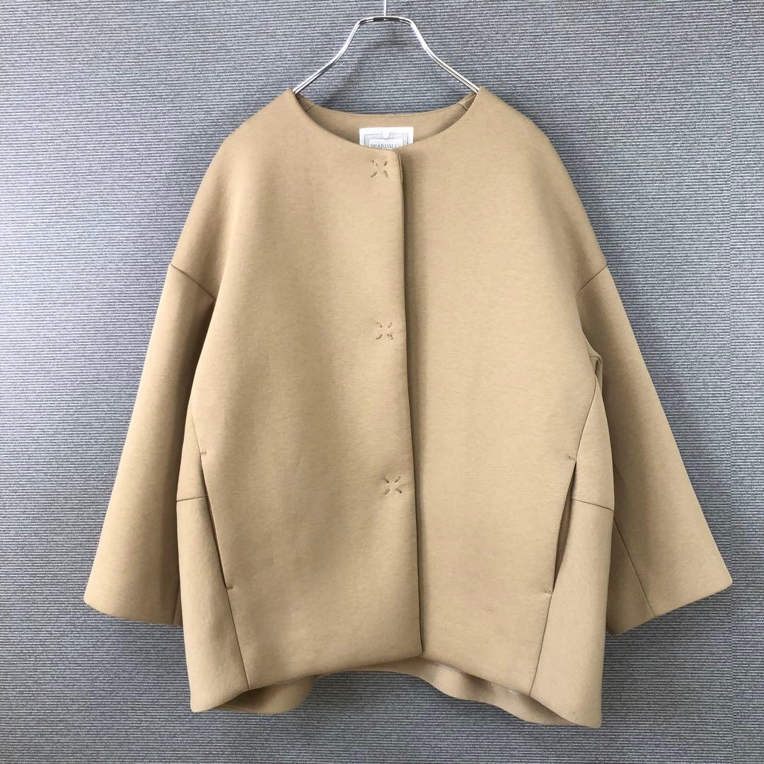 BEARDSLEY ウシロプックリダンボールコート F ベージュ
