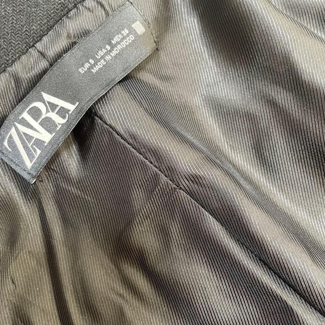 完売品　ZARA ウールブレンドハイネックコートロングコート　ウール　Sサイズ