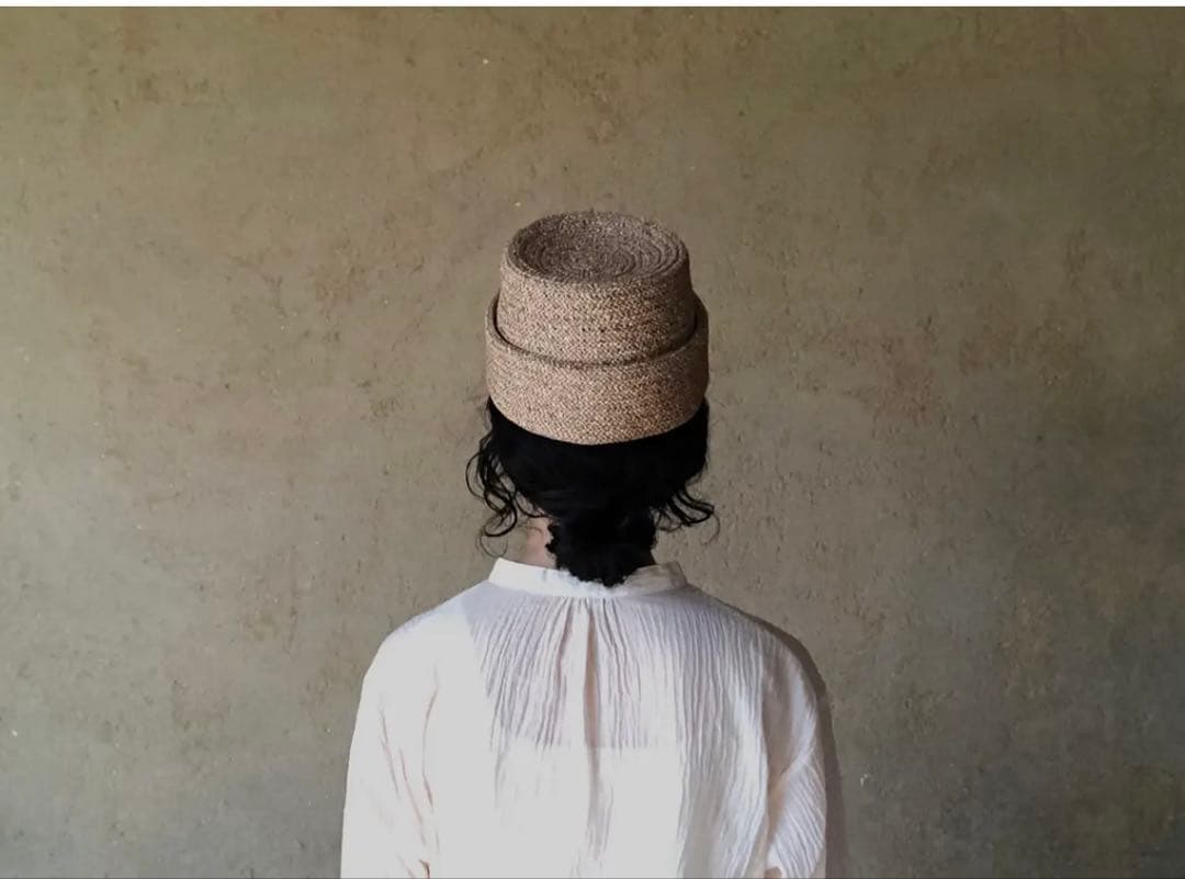 ミテ　えん帽子/和紙ブレード（ベージュ）