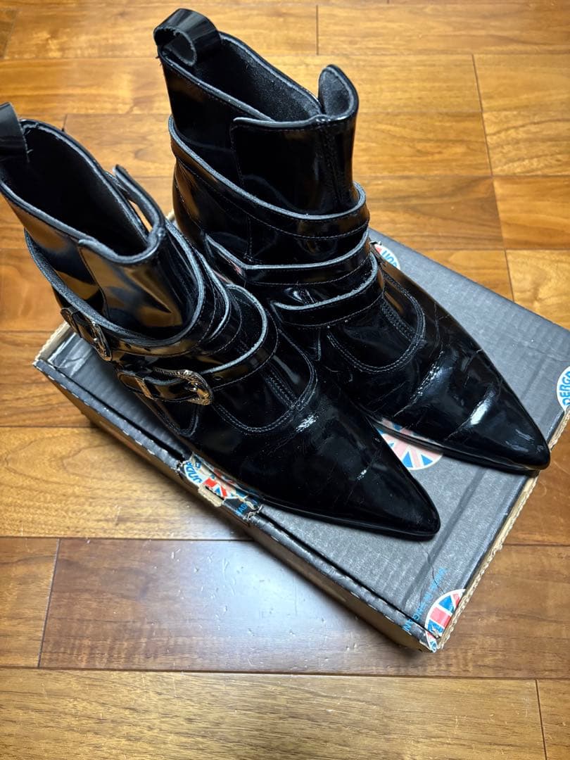 英国製 underground ウエスタンブーツ uk9