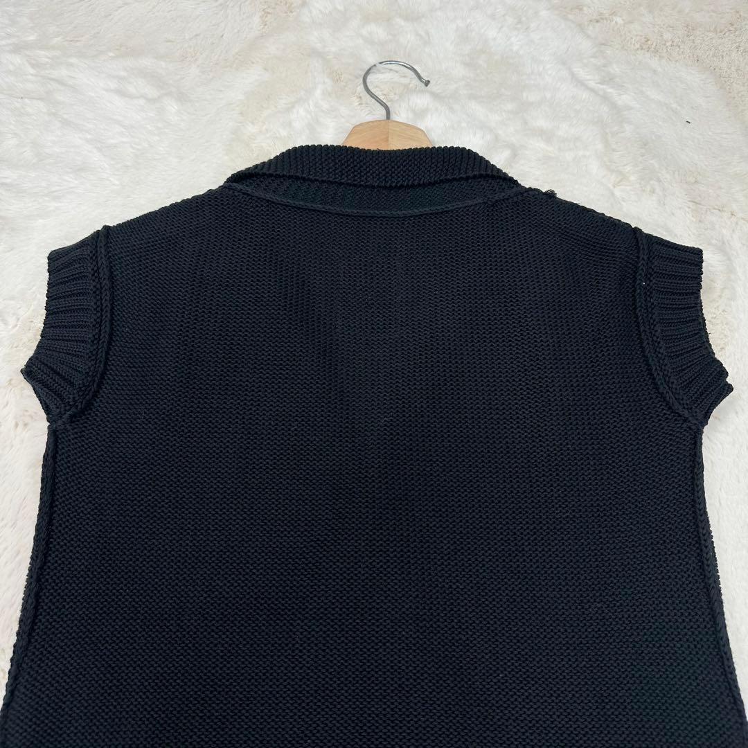 ✨美品✨リミフゥ ダブルジャケット ニット ベスト ブラック S