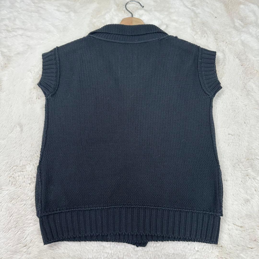 ✨美品✨リミフゥ ダブルジャケット ニット ベスト ブラック S