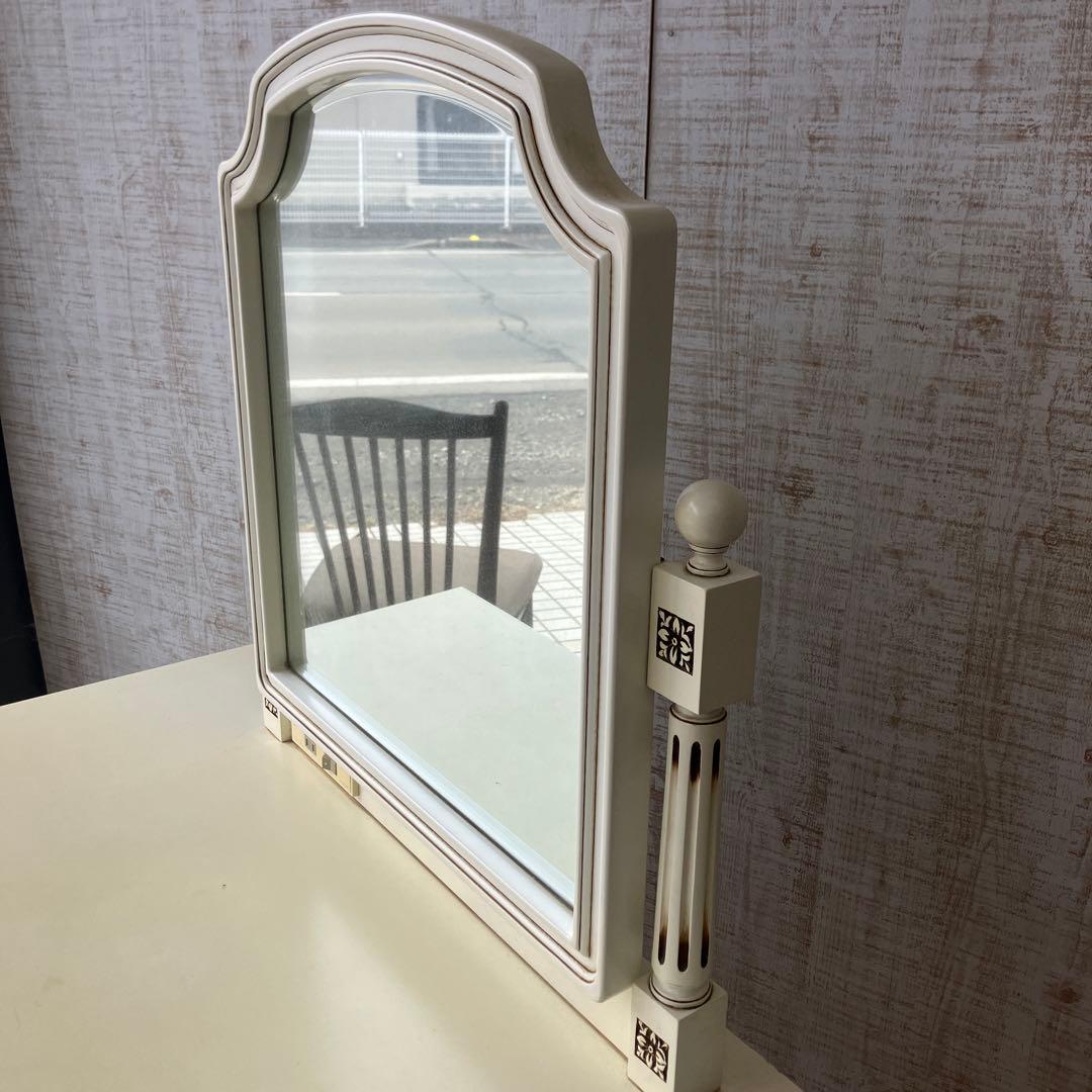 フランスベッド ロココ クラシカル 木製ドレッサー 化粧台 古家具 ビンテージ