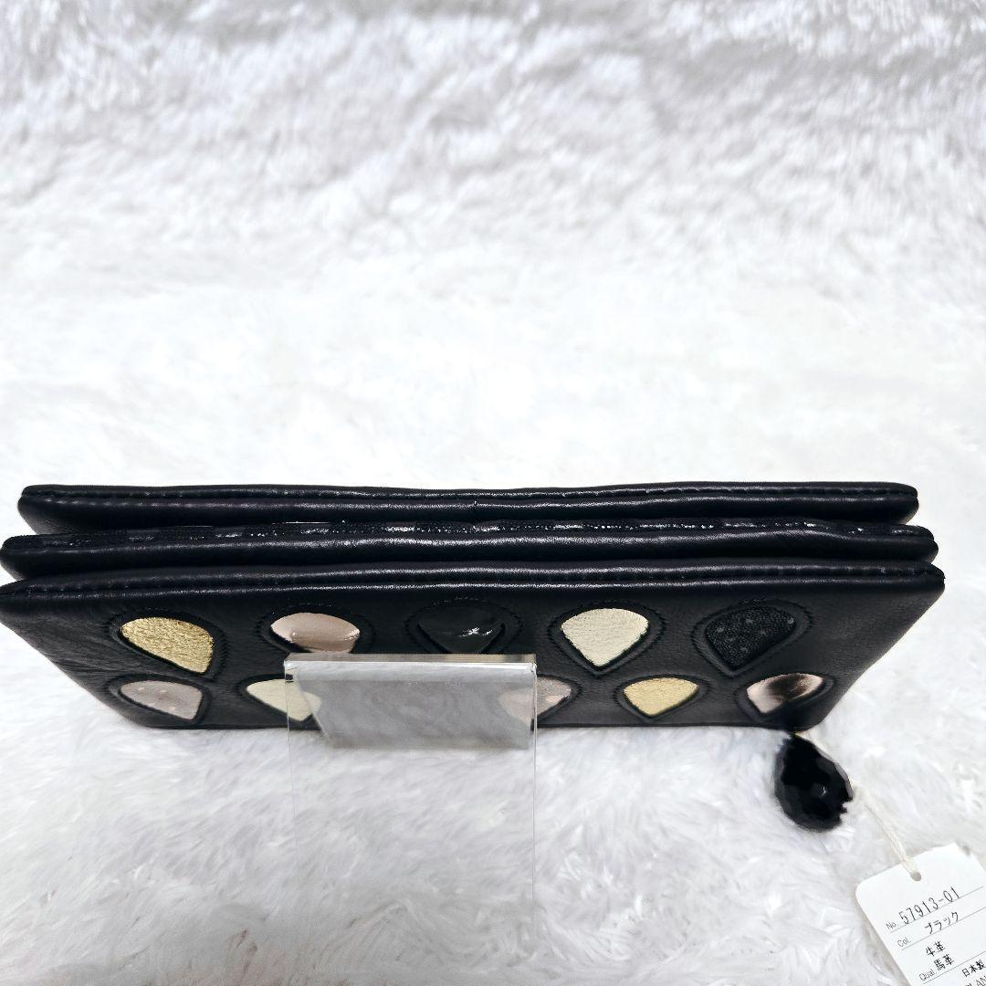 未使用タグ付 tsumori chisato CARRY ドロップ 長財布 牛革