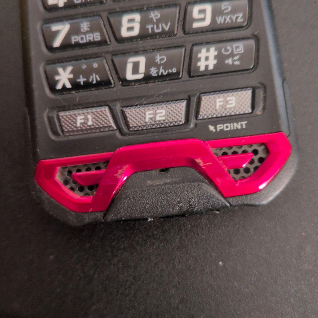 現状販売 起動確認済 TORQUE KYF33ガラホ レッド