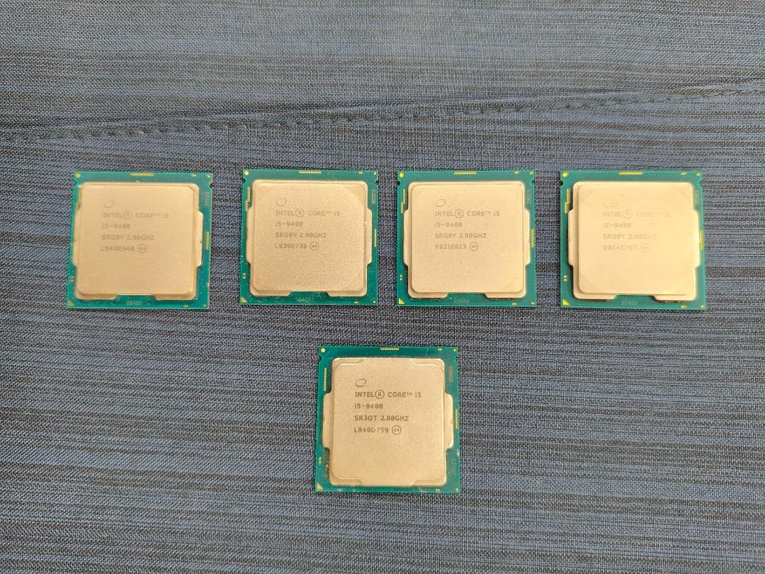 【動作確認済】Corei5 9400 4個、Corei5 8400 1個セット