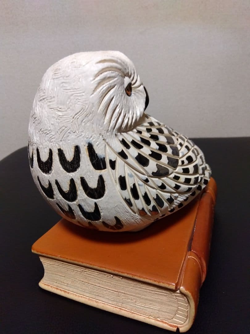 アーテサニアリンコナダ　白フクロウ　置物　ウルグアイ　陶器
