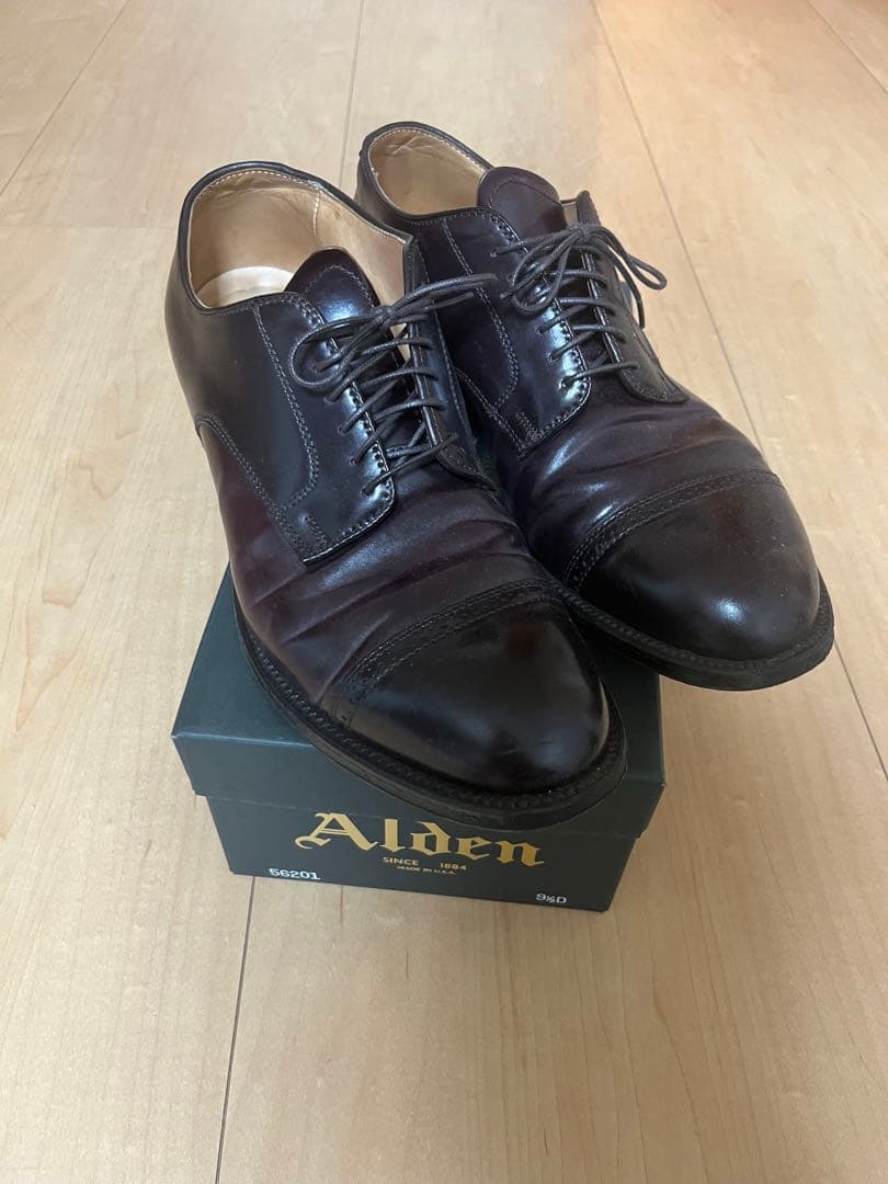 y*n様 Alden 56201 バーガンディー9D コードバン