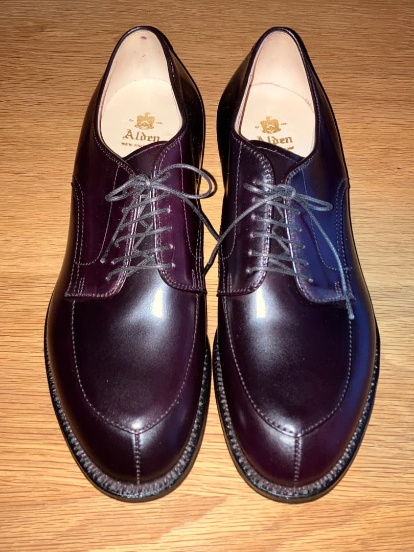 未使用 ALDEN 54321 US9.5D オールデン Vチップ コードバン